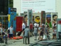 Portions of the Berlin Wall turned into art